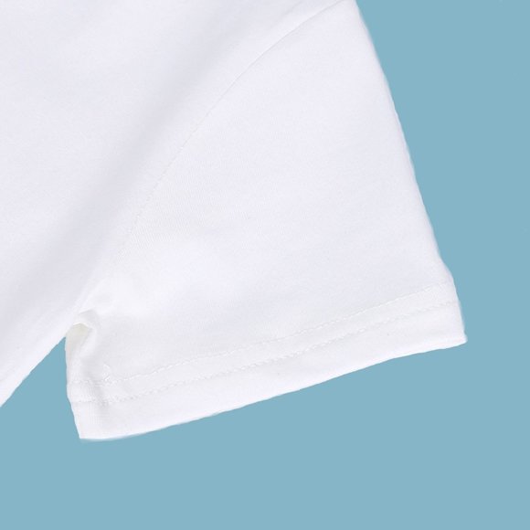 NWT*BABY ROMPER Short Sleeve Long Leg Double Zipper Bodysuit Wht Cotton Boy Girl - Picture 9 of 15